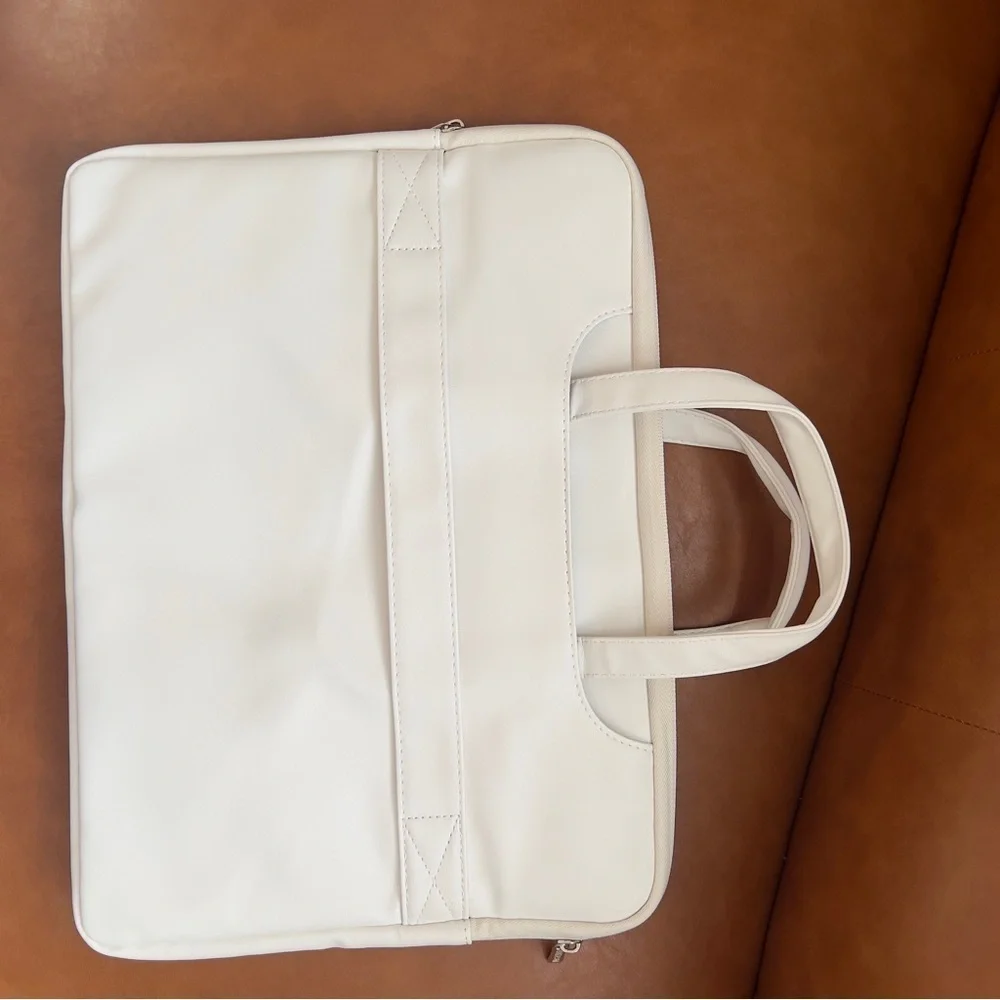 Laptop Carrying Bag Women 11-15.6 inch Laptop Sleeve Creme Multicolor NWOT